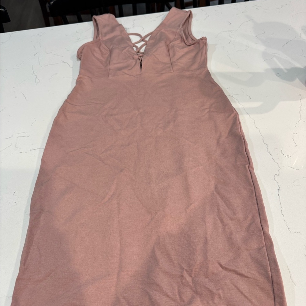 Iris Pink Sleeveless Dress